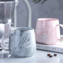 Load image into Gallery viewer, Europe Milk Coffee Mugs Marble Gold Inlay Mug Breakfast Mug Office Home Drinkware Tea Cup for Lover's Gifts Dropshipping
