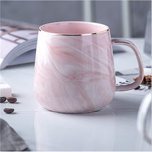 Load image into Gallery viewer, Europe Milk Coffee Mugs Marble Gold Inlay Mug Breakfast Mug Office Home Drinkware Tea Cup for Lover's Gifts Dropshipping
